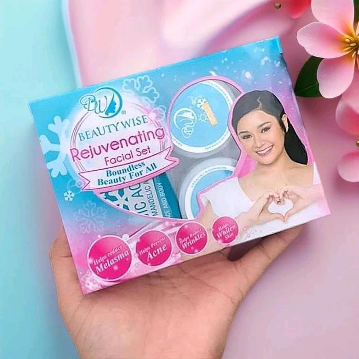 Beauty Wise Skincare Original Rejuvenating Facial Set Membantu Mencegah Melasma Mengurangi Jerawat