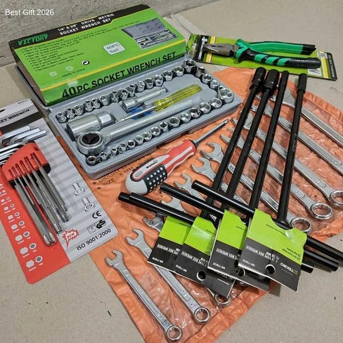 PROMO Paket Kunci Bengkel Motor Lengkap 1 Set / Kunci T Tekiro/Kunci Shock/Pas Ring Set/Tang