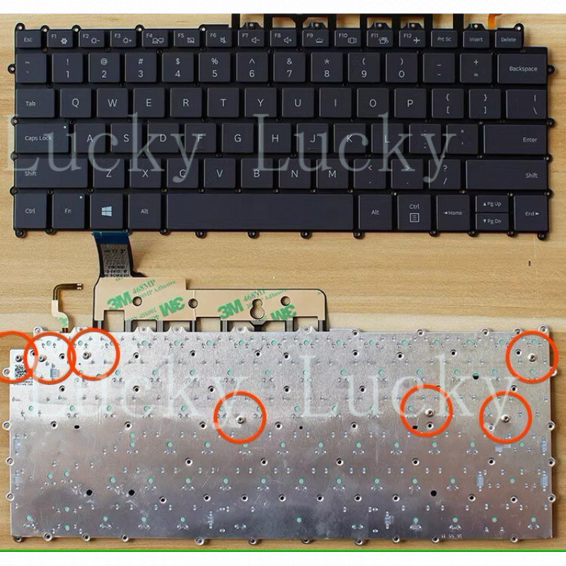 f New for Samsung Galaxy Book S NT767XCL NP767XCL Laptop US Keyboard