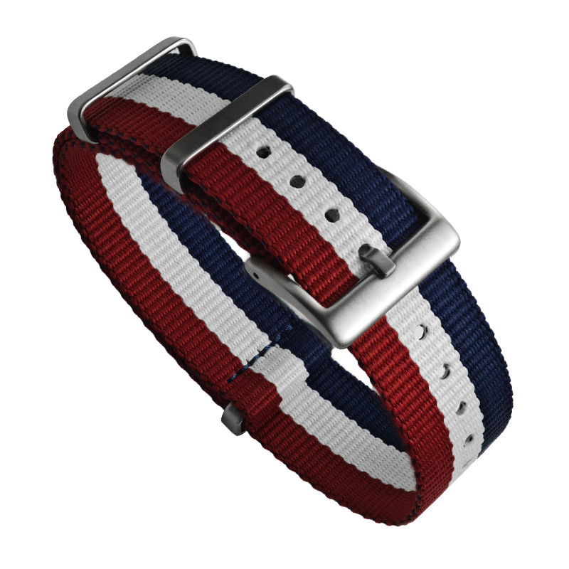 20mm 22mm High Quality Density Nylon Canvas Watch Strap 19 21mm for Omega Seamaster 300 007 Seiko 5
