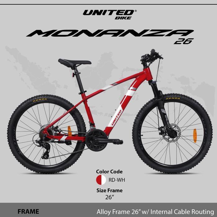 Sepeda Gunung MTB Alloy United Monanza 26