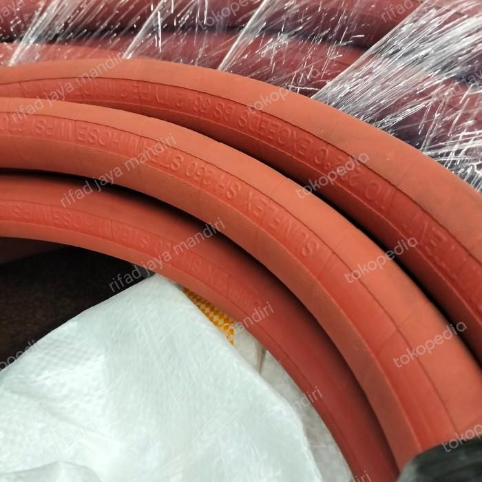 TERLENGKAP steam Hose SH250 sunflex 3/4" x 1 meter WP 250PSI berikut press