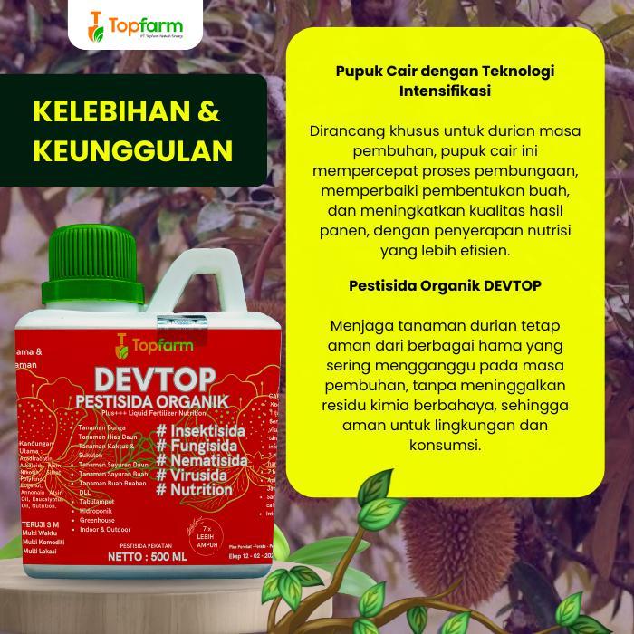 Moonieshopline Pupuk Durian Topfarm - Pupuk Buah Durian - Booster Buah Durian / Pupuk Pelebat Buah