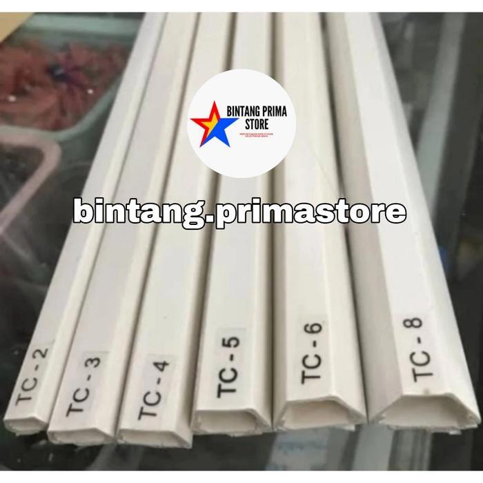 Kabel Ducting/Kabel Protector Pelindung Kabel Ducting PVC Tipe TC-2 Warna Putih Panjang 1 Meter deng
