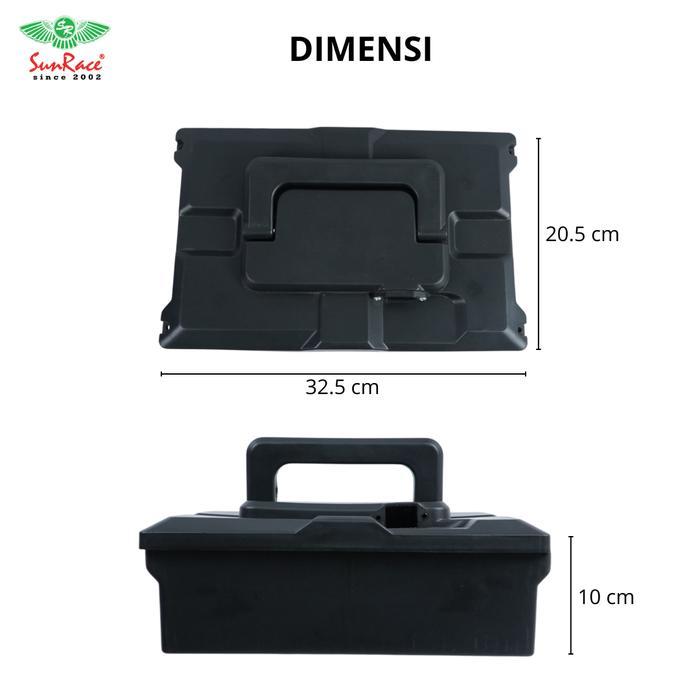 BOX AKI/BATERAI TEMPAT PENYIMPANAN AKI/BATERAI SEPEDA LISTRIK 48V 12AH UNIVERSAL