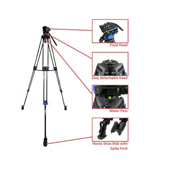 Takara Hydro B18 / B 18 Tripod Profesional With Fluid Head Original