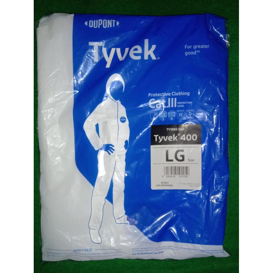 Tyvek 400 Dupont Pakaian Pelindung Sekali Pakai Bahan Tyvek untuk Pekerjaan Industri dan Laboratoriu