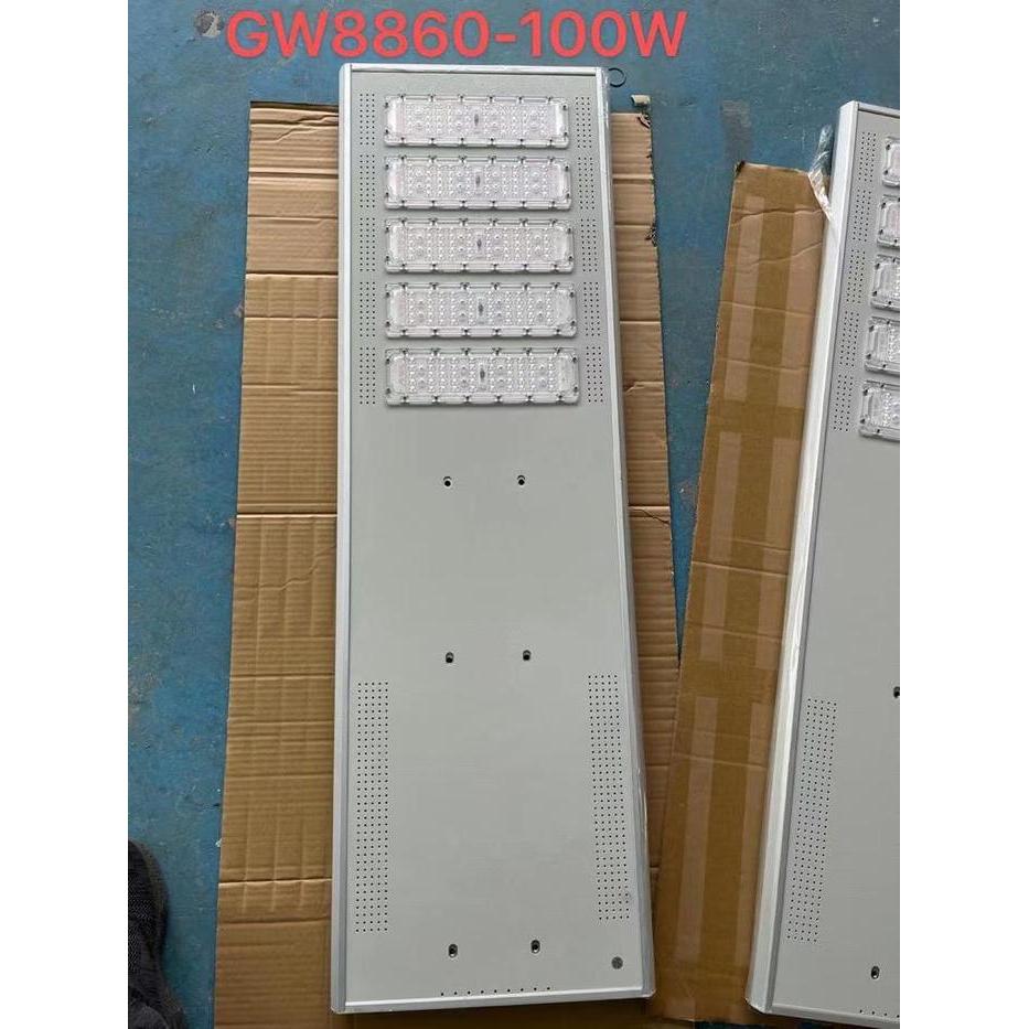 KOMPLIT Lampu Jalan LED SOLAR 100Watt PJU STREET LIGHT LED 100Watt SOLAR CELL