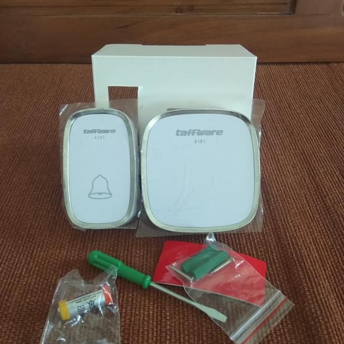 Berkualitas bel pintu wireless anti air Taffware