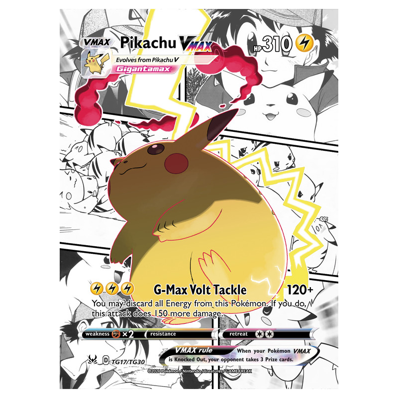 Diy pokemon selfmade Mega manga series meowth v max pikachu urshifu eevee venusaur blasoise