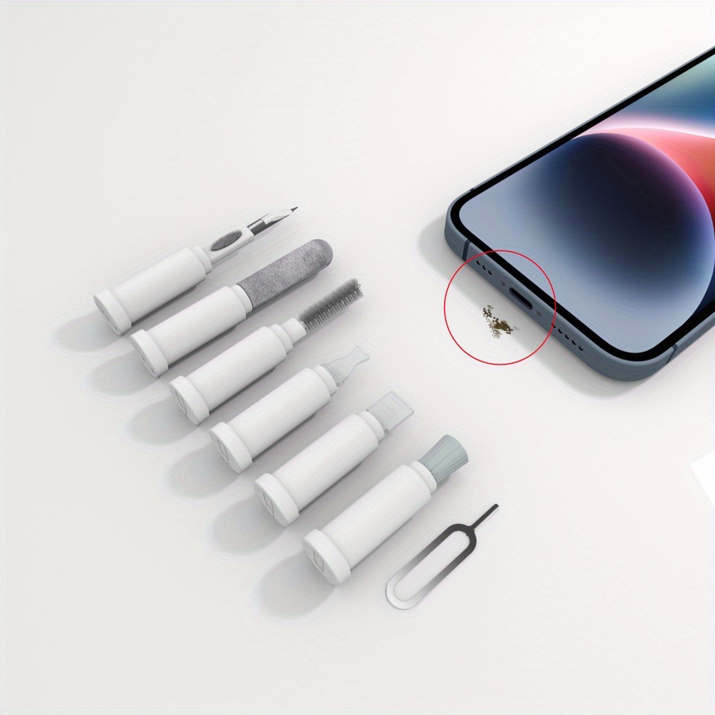 Portable Design Multi-Device Cleaning Kit for AirPods, Phones, Cameras & Computers - Includes Cable