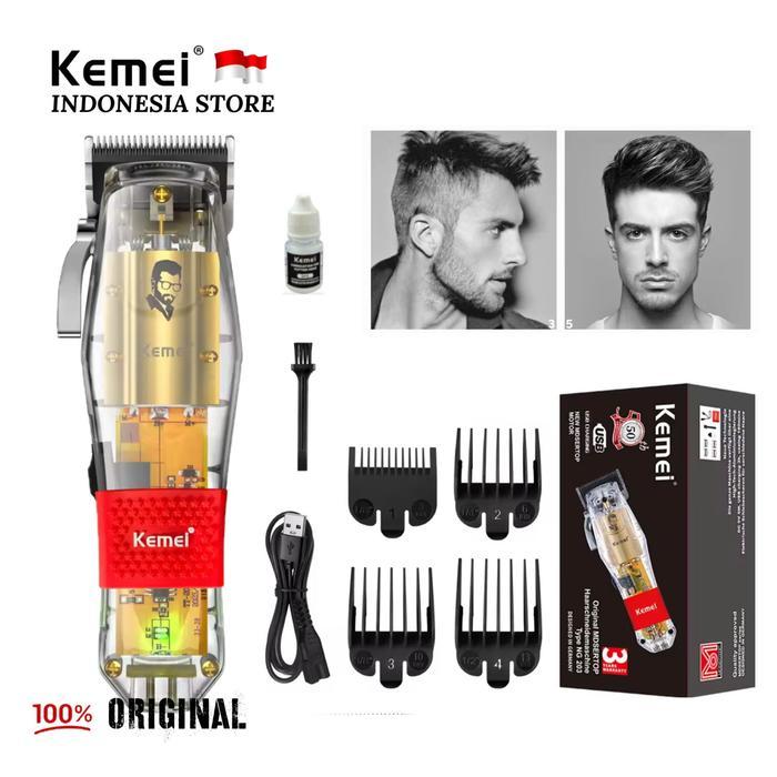 Alat Cukur Rambut Kemei Hair Clipper Turbo Elektrik Cukuran KM NG 203