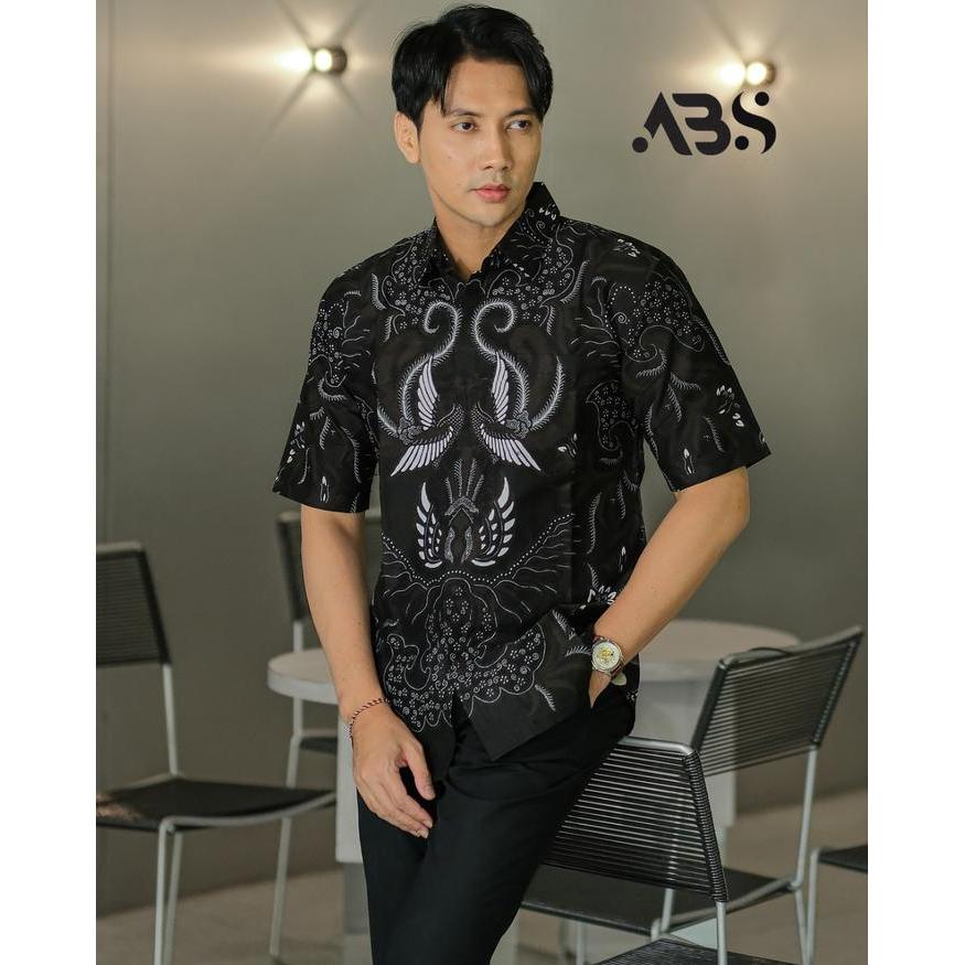 SLIMFIT ALISA BATIK SOLO Motif Sawunggaling Kemeja Kain Katun Batik Pria Solo Sragenan Tangan Lengan