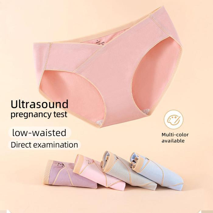 Angel Mommy Ibu Celana Dalam Jumbo Katun Maternity Low Waist Panty Cd Wanita Hamil Merah Perempuan