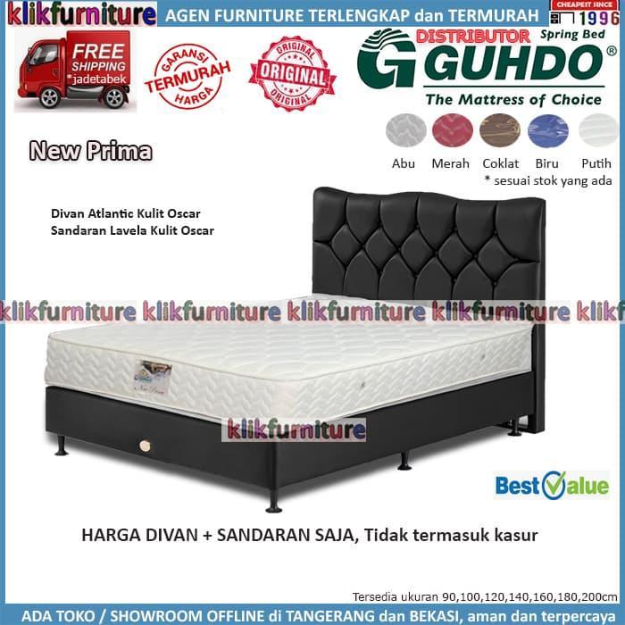 Divan + Sandaran Guhdo (160x200cm) Atlantic Lavela Springbed