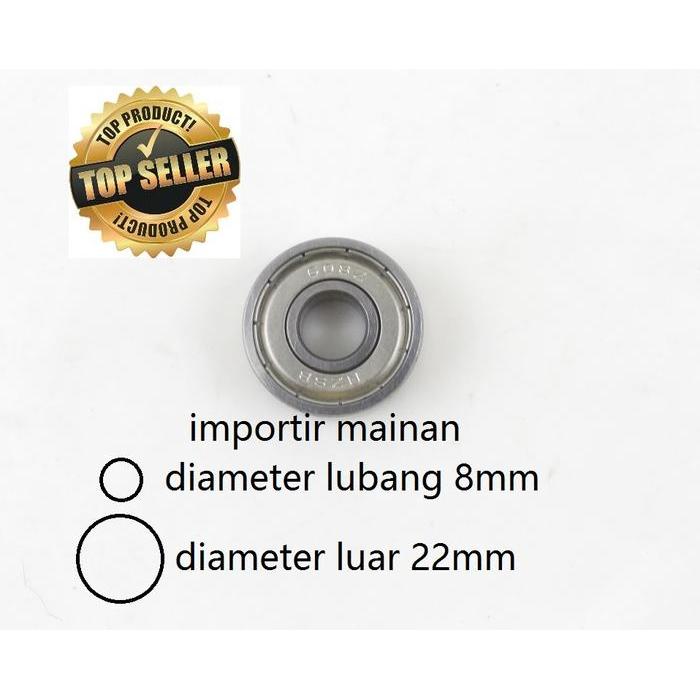 ball bearing 608Z 608ZZ untuk sepatu roda inline skate size 8x22x7mm