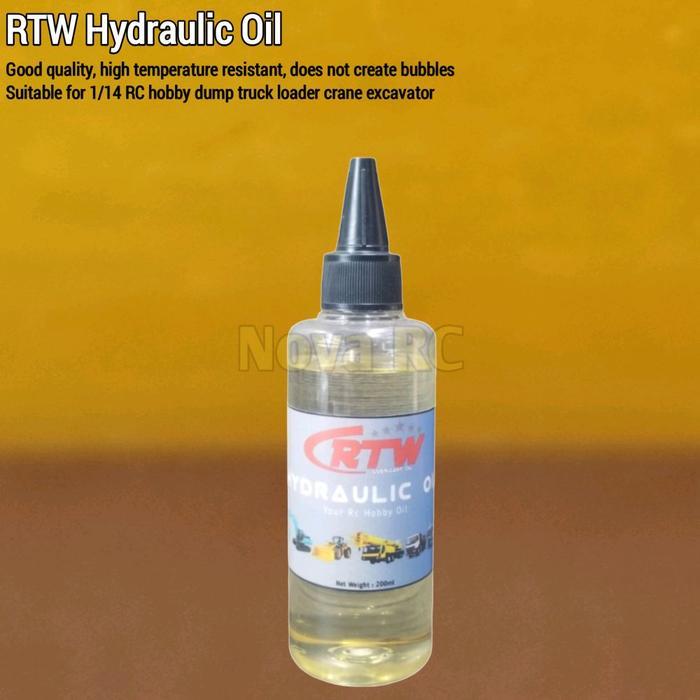 RTW hidraulic oil 200ml cocok untuk tamiya hercules lesu RC hobby truck dump execavator loader crane