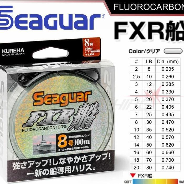Seaguar Fluorocarbon FXR 100 mtr - Senar Leader 100% Fluorocarbon