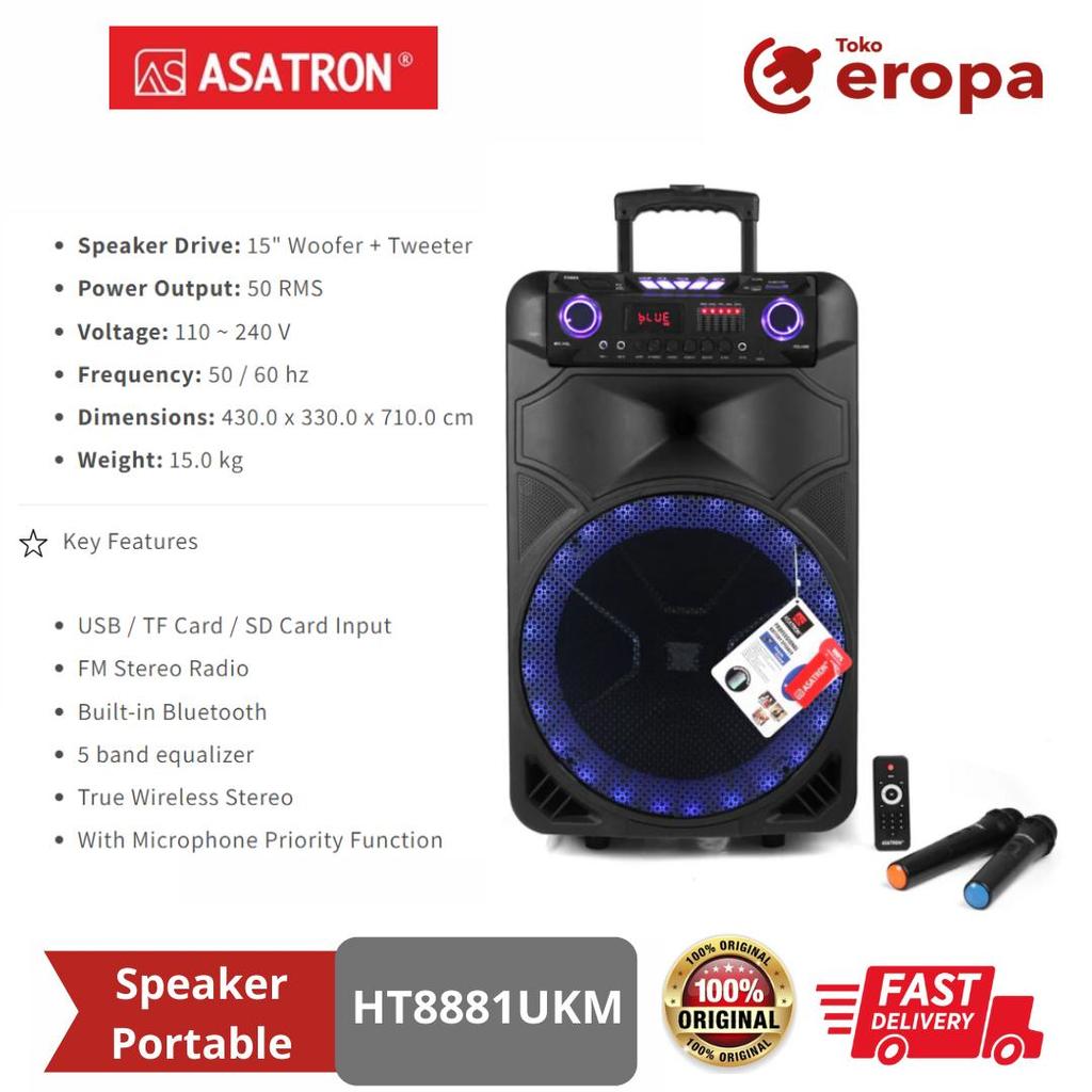 Speaker Portable Asatron HT8881UKM