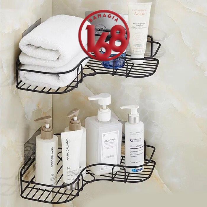 Rak sabun shampoo Rak sudut dinding Rak bumbu dapur Besi Paku