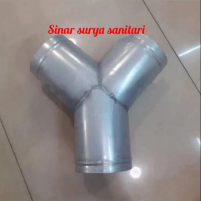 Sok sambungan Y pipa ducting 8 inch / Y ducting 8"/Y flexible cerobong