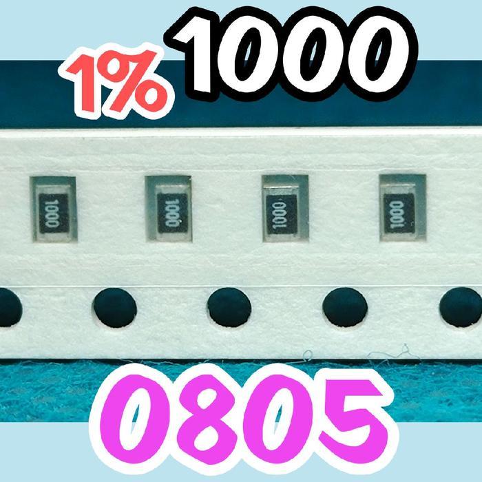 10pcs Chip resistor smd 1000 101 100R 1% size 2012 0805 100ohm 100 ohm