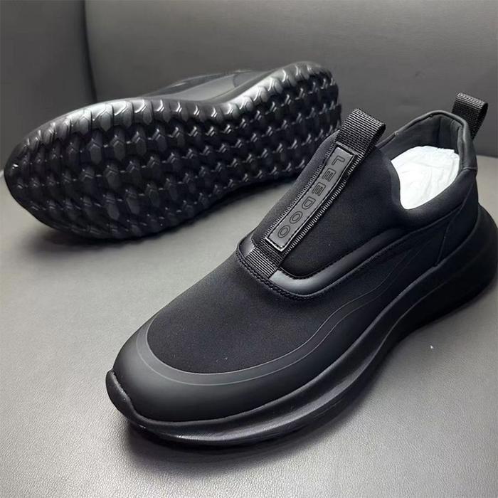 Eiger - Sepatu Sneakers Hitam Cowok Causal Slip On Pria Pria Kekinian Fashion Sepatu Hitam Antiselip