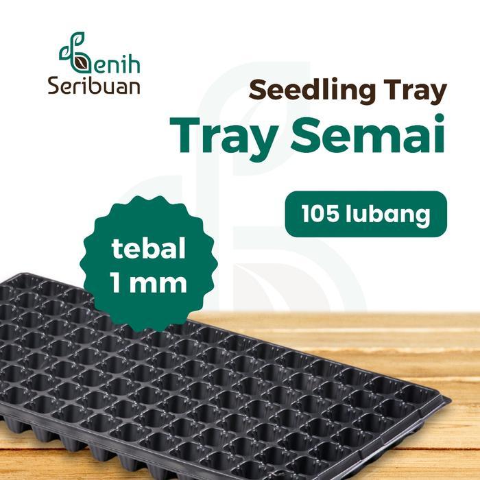 200 Tray Semai Pot Tray Tebal 1 MM Lubang 105 Media Tanam Semai Benih