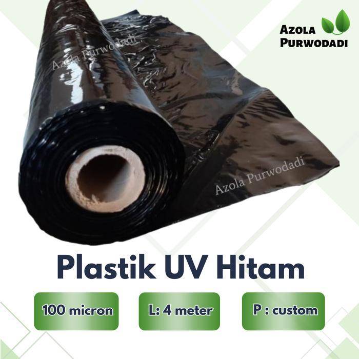 Plastik Uv Hitam Untuk Tambak - Plastik Kolam Terpal (Lebar 4 Meter) Plastik Kolam Ikan/ Tambak
