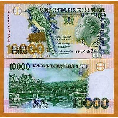 Uang Kertas 10.000 Dobras 2013 Edisi Sao Tome dan Principe Koleksi