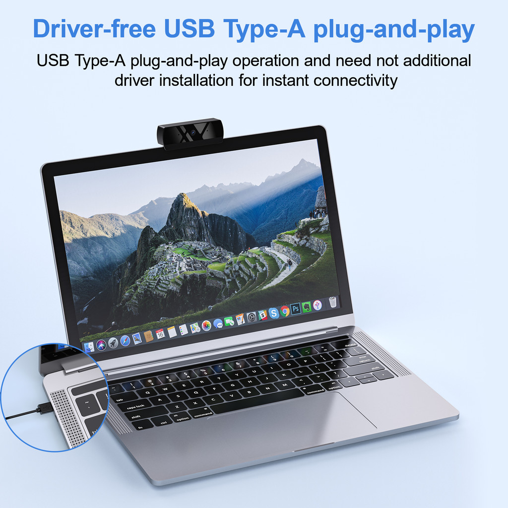 HD 1080P Web Camera USB Web Camera with Microphone Autofocus Camera PC Computer Laptop Live
