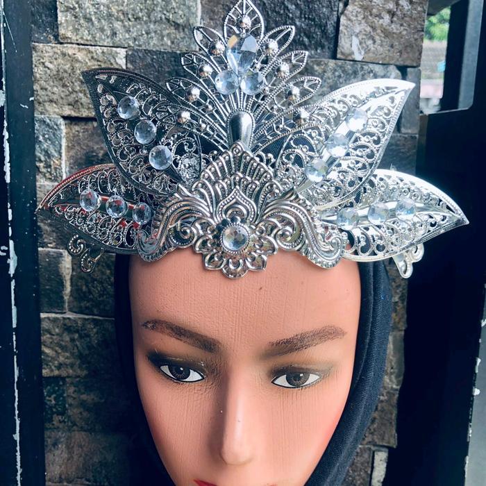 Siger/siger tari (DAUN SILVER)/mahkota tari /adat sunda Perempuan Aksesoris