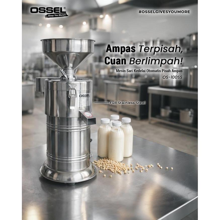 OSSEL Mesin Susu Kedelai Otomatis Pisah Ampas Soya Splitter OS-100 OS100 OS-100SS OSSEL