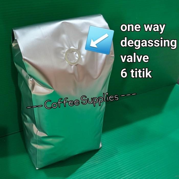 Grosir 100Pcs Gusset Non Zipper L Kemasan Kopi 1Kg Valve Non Valve Coffee Packaging 1Kg 1000G