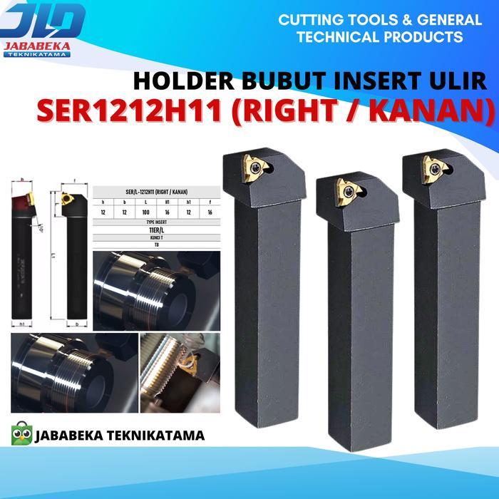 Ser 1212-11 Holder Ulir Gagang Bubut Drat Ulir Luar Insert Er 11 Pisau Bubut Ulir Luar