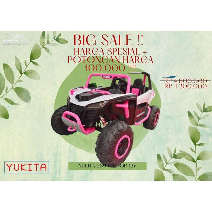 Mainan Anak Mobil Aki VECTOR - YUKITA 689 4WD - Maenan Mobilan
