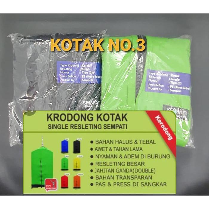 Sangkar Burung Kotak No.3 dengan Krodong Hitam