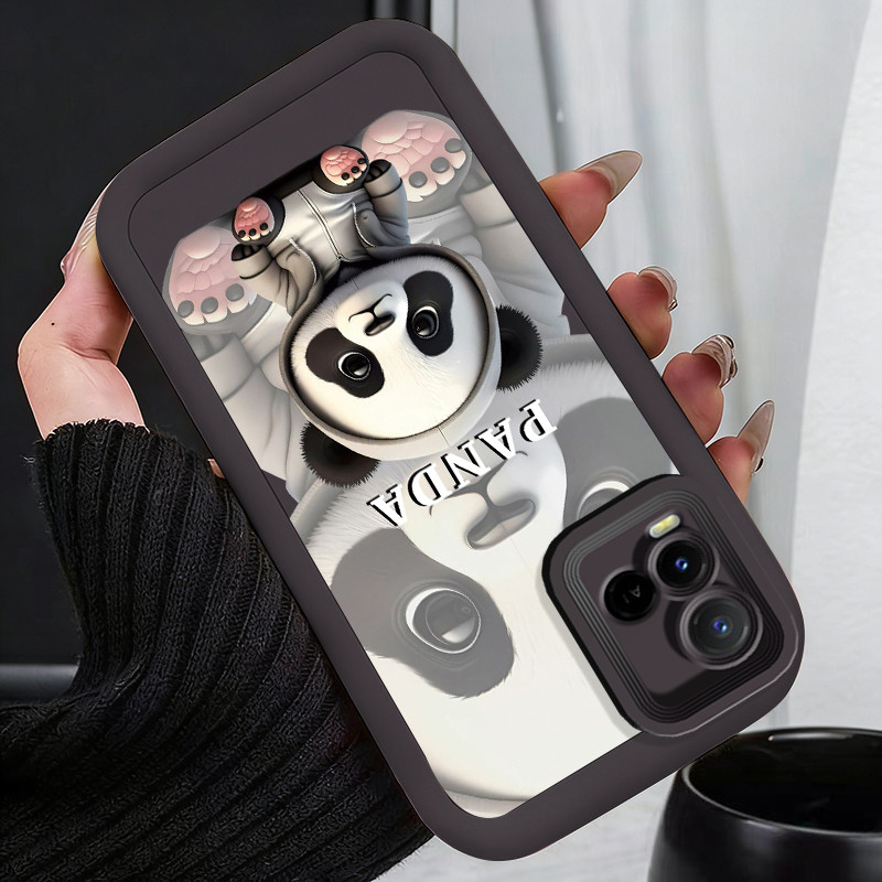 Casing Hp untuk VIVO Y21 Y21s Y21t Y21e Y21a Y21G Y33s Y33t Case Hoodie Panda Keren Kasing silikon C