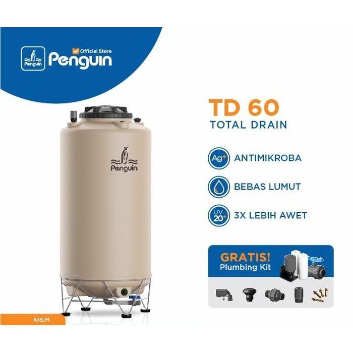 Tangki Air Total Drain Penguin TD 60 - Tandon/Toren