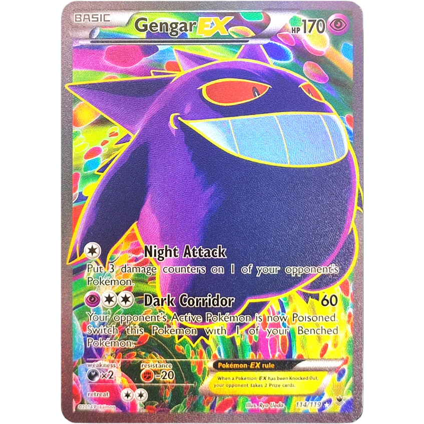 DIY Pokemon Cards PTCG XY Promo Charizard Gengar Giratina Mew Lucario Lugia Venusaur EX XY124 XY123
