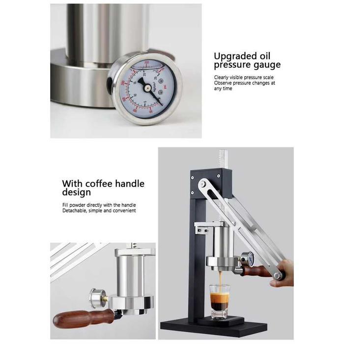 Mesin Kopi Espresso Manual Coffee Maker Hand Press 25 Bar