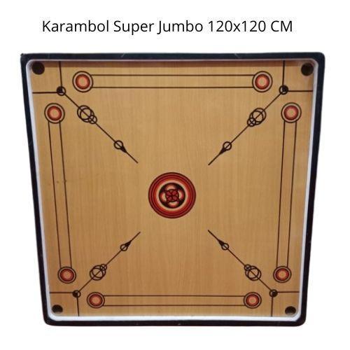 Paket Papan Karambol Ukuran EXTRA JUMBO NON BIJI 120x120cm+ bubble dan fragile