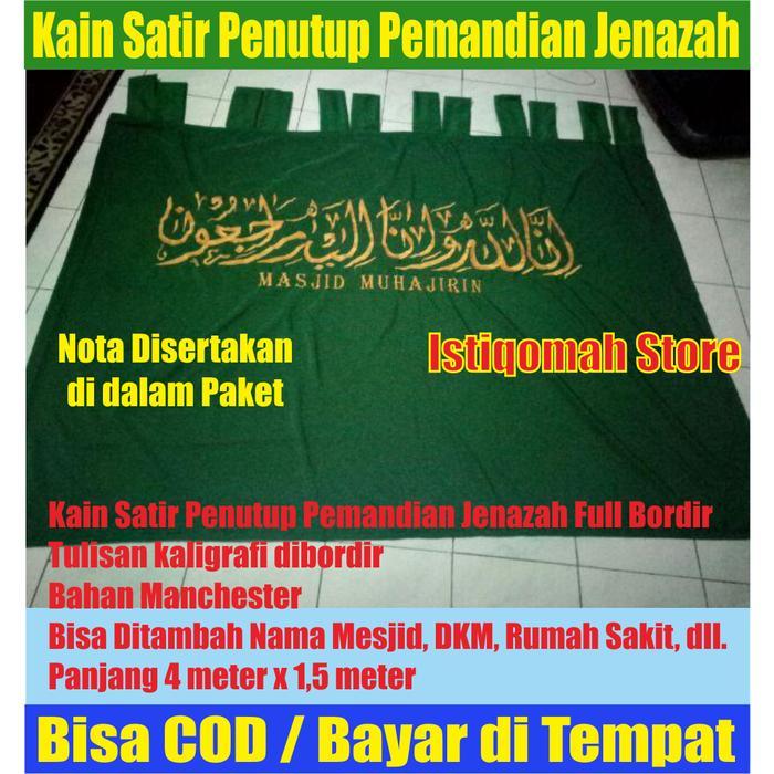 Kain Satir Tirai Penutup Pemandian Jenazah Bahan Manchester