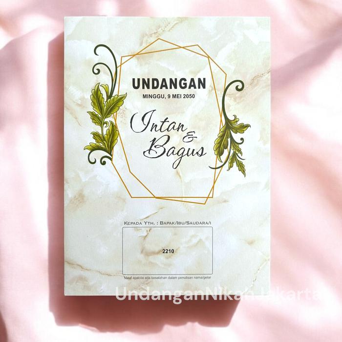 Promo Blangko Undangan Kosong Pernikahan Erba Kartu Blanko Simple 2210 Terlaris
