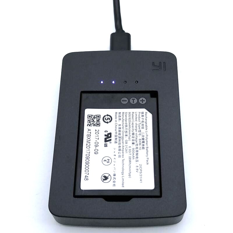 Xiao Yi M1 Yi-M1 Original Battery Charger Mirrorless Camera BXM-10 BXM10 900mAh Rechargeable Battery