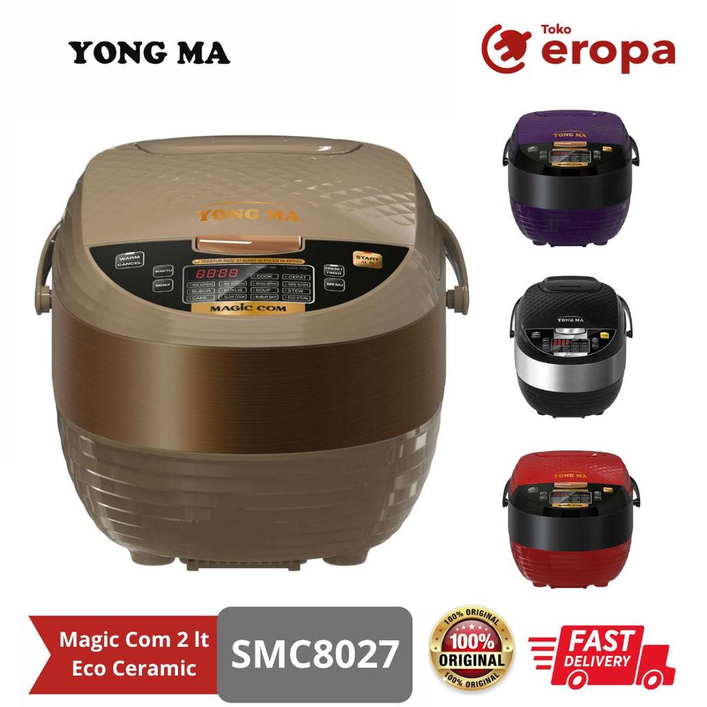 Magic Com 2 lt Eco Ceramic Yongma SMC8027-Ungu