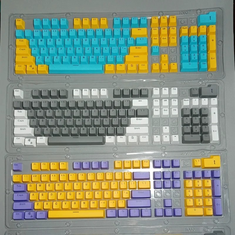 Good Pbt Oem Keycaps 61/87/104keys Custom RGB Player Backlit Double Shot Keycaps Gaming Accessories