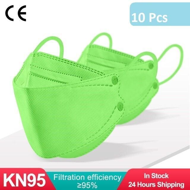 "New" MASKER KF94 WARNA UNGU LILAC ABU HIJAU MERAH BIRU KUNING ORANGE KF 94