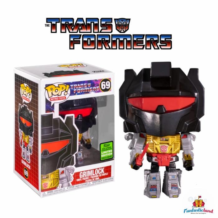 HOT SALE ORIGINAL FUNKO POP RETRO TOYS TRANSFORMERS - GRIMLOCK (ECC 2021) TERMURAH