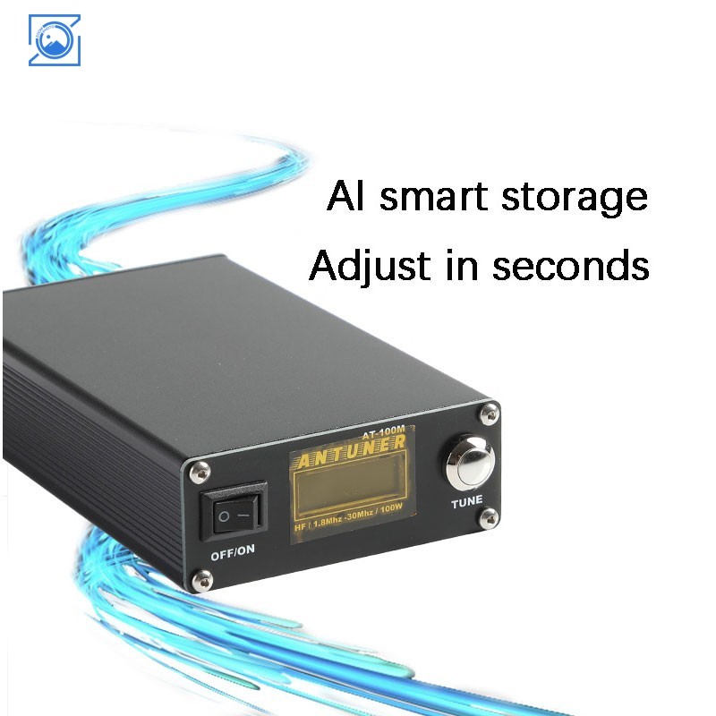Best Price ANTUNER AT-100M 100W Universal HF Antenna Tuner 1.8-30MHz SWR Power Meter for Yaesu Kenwo